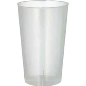 Plastglas återanvändbara 30cl 25/fp