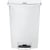 Avfallskärl pedal RUBBERMAID Slim Jim® vit 90L