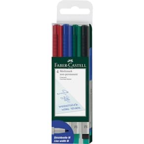 Overheadstift Faber-Castell Multimark, 4er-Etui