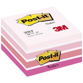 Post-It Kub Fresh Pink, 76x76mm, 450 blad