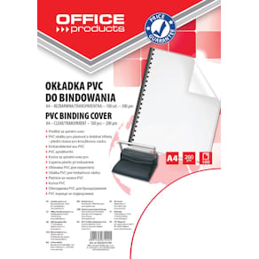 Omslagen OFFICE products, A4, PVC, 200 micron, pak van 100