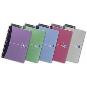 Notesbog Oxford Office A5, assorterede farver, 10 stk