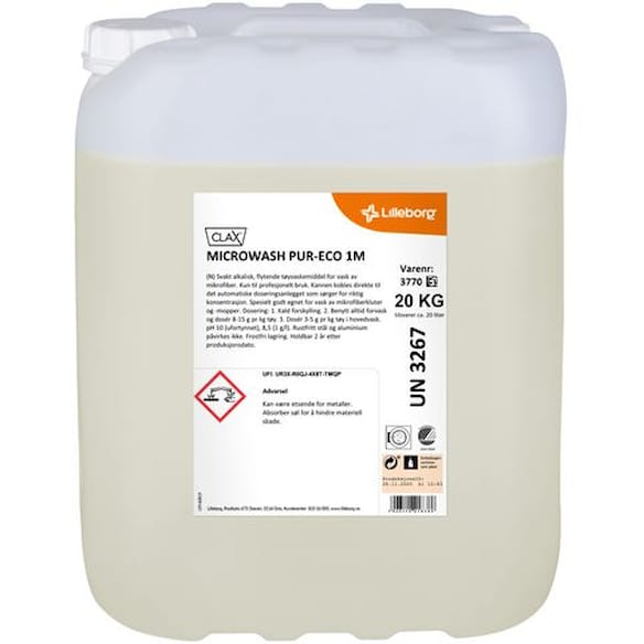 Mikrofibervask CLAX Pur-Eco 1M 20L