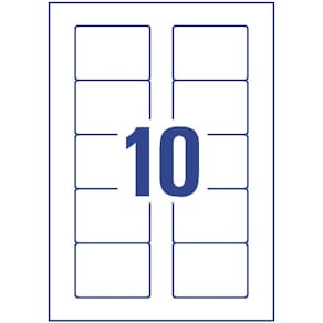 Disketten-Etiketten Avery Zweckform, 70 x 50,8 mm, ablösbar