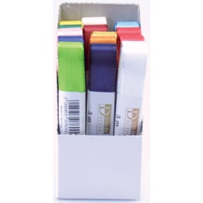 Taftband GOLDINA Basic, 15 mm x 3 m, sortiert