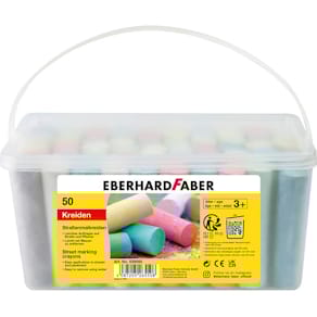 Straßenmalkreide Eberhard Faber, 50 St., sortiert