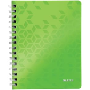 Notesblok WOW PP A5 m/hul lin 80ark grøn