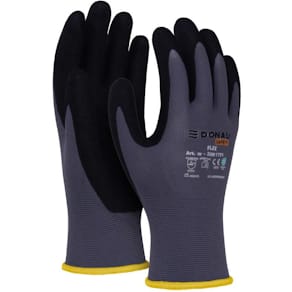 Veiligheidshandschoenen Donau Safety Flex, grijs, M, maat 8