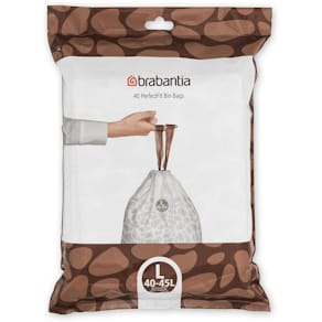 Insatspåse L BRABANTIA 40-45L vit 40/fp
