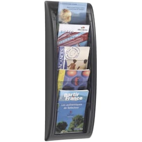Wand-Prospekthalter Paperflow Quick Blick 4063.01, A5, schwarz