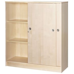 Skåp 3xA4 skjutdörrar 132,5cm bok