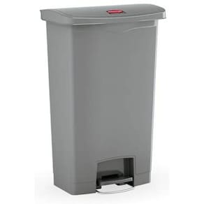 Tretabfallbehälter Rubbermaid Slim Jim Step-On, 90 l, grau