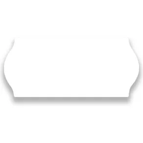 Prisetikett 26x12mm G1 vit 9000/fp