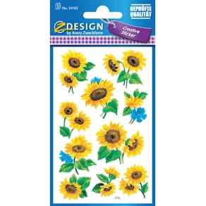 Schmucketikett Avery Zweckform Creative, Sonnenblumen
