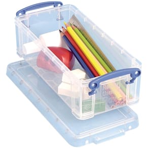 Opbergdoos Really Useful Box 0,9 liter, transparant