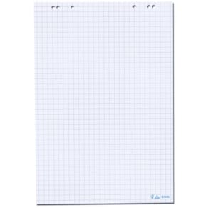Flipchartblock Herlitz, 20 Blatt, blanko/kariert, weiß