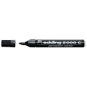 Märkpenna Edding 2000C Svart, konisk, 3mm, 10st