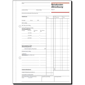 Reisekostenabrechnung Sigel, A5, 50 Blatt
