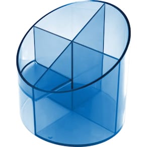 Multiköcher helit Economy, 4-tlg., transparent blau