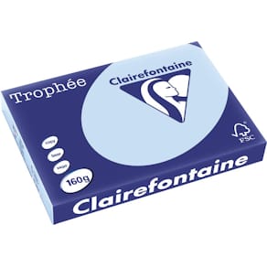 Papier Clairefontaine Trophée Pastel, A3, 160 g, 250 vel, blauw