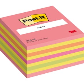 Haftnotizblock Post-it Würfel, neonfarben, 76 x 76 mm, 450 Blatt