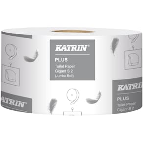 Toalettpapper KATRIN Plus Gigant S, 2-lager, 160m, 12/fp