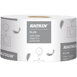 Toalettpapper KATRIN Plus Gigant S, 2-lager, 160m, 12/fp
