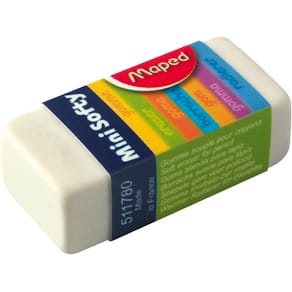 Radierer Maped Mini Softy, Kunststoff, weiß