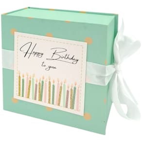 Geschenkschachtel HERGO Schatzkästchen, Happy Birthday