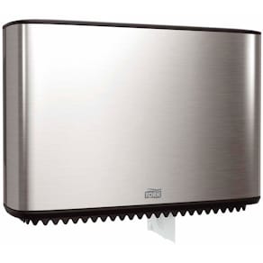 Toiletpapirdispenser Tork T2 rustfrit stål, 355x132x275 mm