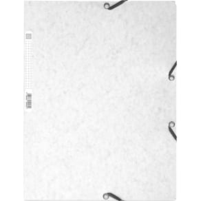 Snoddmapp EXACOMPTA FSC Presspan A4, 3-klaff, 250 ark, 400g, vit