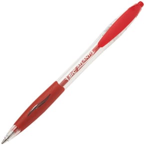 Bläckkulpenna BIC Atlantis Medium Röd, 1.0mm, 12st