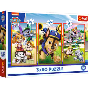 Puzzle Trefl Paw Patrol, 3x80