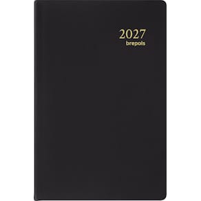 Agenda Brepols Delta Seta, 6-talig, zwart, 2026