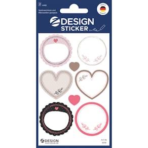 Haushaltsetiketten Avery Zweckform Herz & Kreis