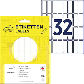 Etiketten Avery Zweckform 928ST, 38 x 14 mm, weiß
