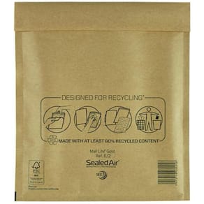 Bubbelpåse E/2 220x260mm brun 200/fp