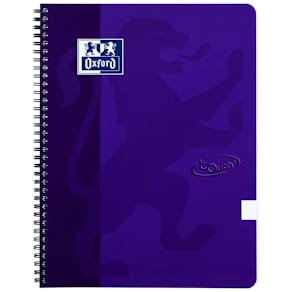 Notesbog Oxford Touch ulineret A4+ violet, 90 g/m², 5 stk