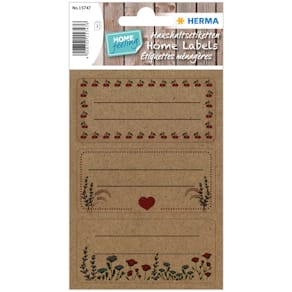 Küchenetiketten HERMA Silphie Frucht und Blüten, natur, 76 x 35  