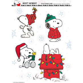 Weihnachts-Fensterbild Braun + Company X-Mas Home, Snoopy