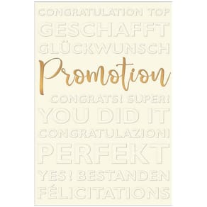 Promotionskarte Noname, geprägt