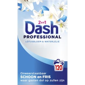 Waspoeder Dash Professional 2-in-1, Lotusbloem & Waterlelie