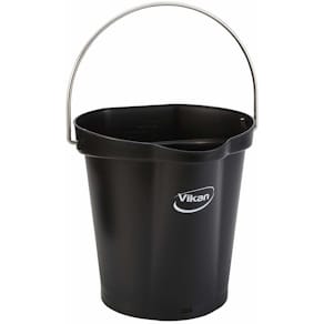 Spand Vikan med håndtag, sort, 260 x 260 x 250 mm