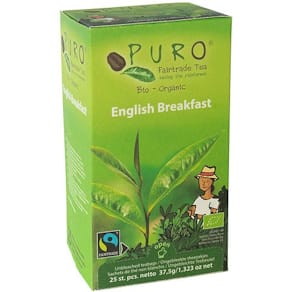 Thee Puro Bio English Breakfast, fairtrade, pak van zakjes