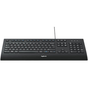Tastatur Logitech K280e Business, nordisk, håndledsstøtte