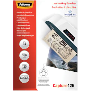 Laminat FELLOWES A4 125mic klar 100/fp