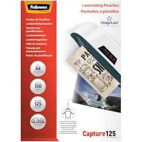 Laminat FELLOWES A4 125mic klar 100/fp
