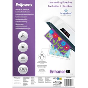Laminat FELLOWES A4 80mic klar 500/fp