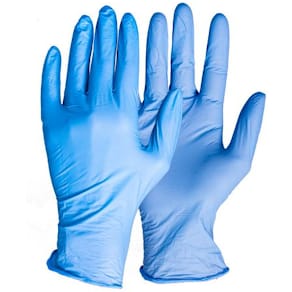 Nitrilhandske puderfri blå XS 100/fp