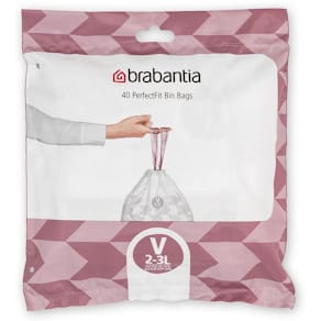 Insatspåse V BRABANTIA 2-3L vit 40/fp